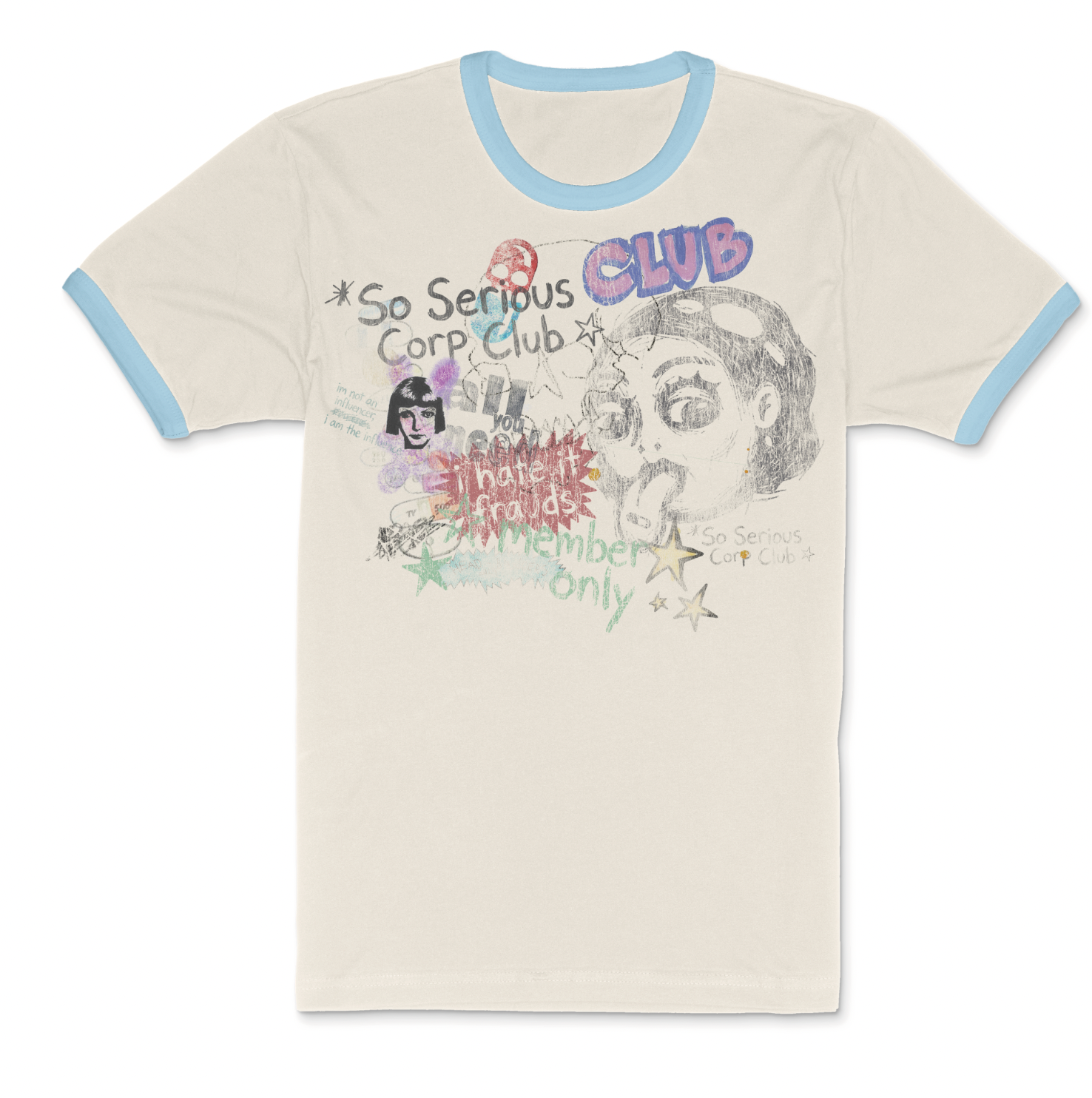 So Serious Corporate Club Ringer Tee