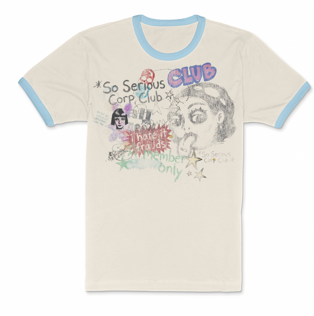 So Serious Corporate Club Ringer Tee